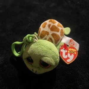 Ty Beanie Boo’s Zippy The Turtle Keychain. New with Tags